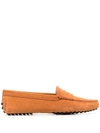 Tod's Gommini Horsebit Loafers In Yellow & Orange