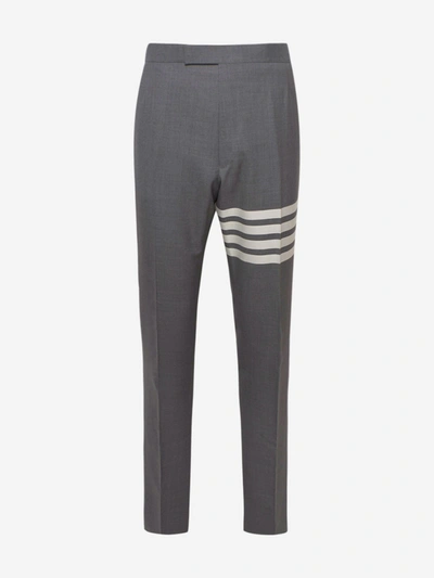 Thom Browne Classic Pants With Martingale In Grey