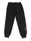 Neil Barrett Striped Band Pants In Black In Black