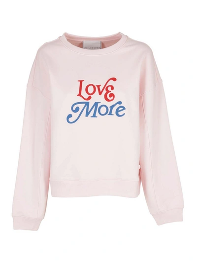 Philosophy Di Lorenzo Serafini Love More Embroidered Sweatshirt In Pink