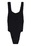 Reina Olga Ruby Stretch Design Sleeveless Swimsuit In Black
