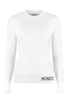MONCLER RIBBED VIRGIN-WOOL SWEATER,9C75000A9058 030