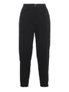 Yohji Yamamoto Slim Fit Wool Pants In Black In Black