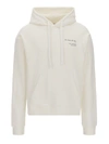 IH NOM UH NIT REAR PRINT COTTON HOODIE IN WHITE