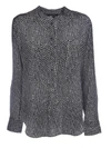 ISABEL MARANT ISABEL MARANT RUSAK POLKA DOT SHIRT IN BLACK