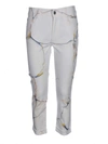 STELLA MCCARTNEY STELLA MCCARTNEY MARBLED JEANS IN WHITE