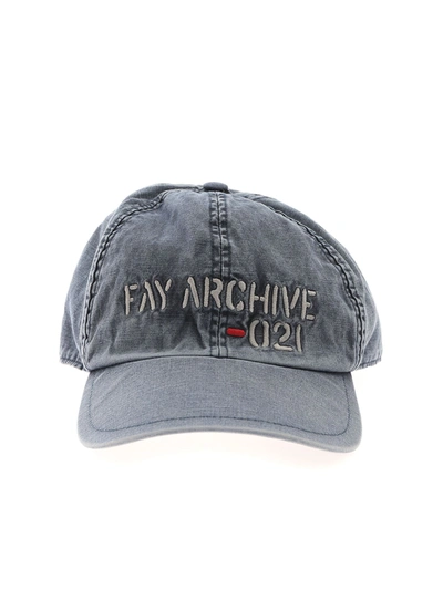 Fay Logo Embroidery Cap In Blue