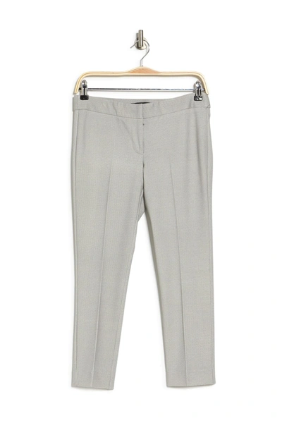 Amanda & Chelsea Alex Slim Leg Ponte Knit Pants In Gry/ivry