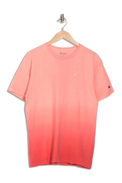 Champion Classic Ombre Short Sleeve T-shirt In Ombre Ginger Red