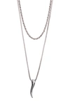ABOUND DELICATE TIERED HORN NECKLACE,439113833814
