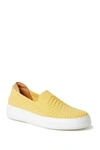 Dearfoams Sophie Knit Slip-on Sneaker In Gold Finch