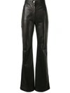 PROENZA SCHOULER HIGH-WAISTED LEATHER TROUSERS