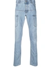 BALMAIN MULTI-POCKET SKINNY JEANS