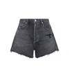Citizen Of Humanity + Net Sustain Marlow Distressed Organic Denim Shorts In Black