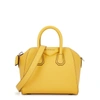 GIVENCHY ANTIGONA MINI MUSTARD LEATHER TOP HANDLE BAG,3993963