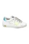 GOLDEN GOOSE SHOES,GJF00101 10521 WHITE YELLOW TURQUOISE