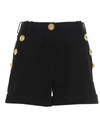 BALMAIN BALMAIN BUTTON EMBELLISHED SHORTS