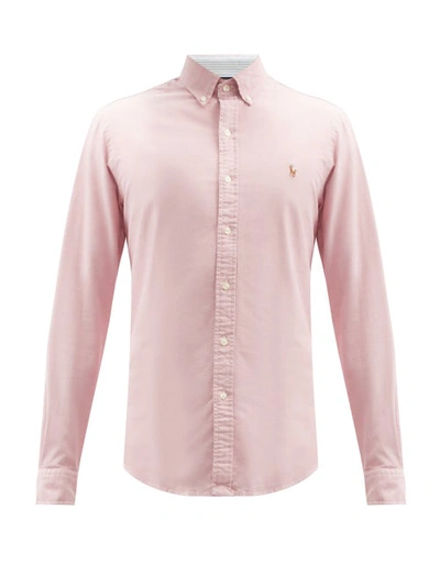 Polo Ralph Lauren Classic Fit Long Sleeve Cotton Oxford Button Down Shirt In Pink