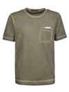 C.P. COMPANY CP COMPANY MEN'S GREEN OTHER MATERIALS T-SHIRT,10CMTS258A005433S668 S