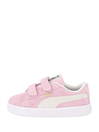 Puma Kids' Pink Suede Classic Strap Trainers