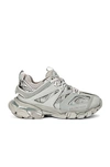 Balenciaga Track Logo-detailed Mesh And Rubber Sneakers In  Grey