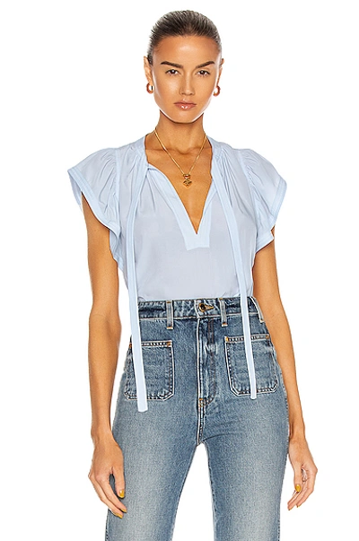 A.l.c Carmen Top In Ice Blue