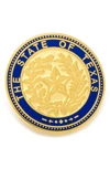 Cufflinks, Inc State Of Texas Seal Lapel Pin In Gold