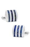 CUFFLINKS, INC INLAY STRIPE CUFF LINKS,OB-STLAP-STL