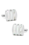 CUFFLINKS, INC INLAY STRIPE CUFF LINKS,OB-STMOP-STL