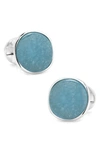 Cufflinks, Inc Aquamarine Jade Cuff Links In Aqua Jade