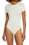 Skims Off-white Cotton 2.0 Jersey T-shirt Bodysuit In Neutral