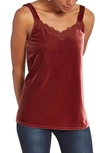 NIC + ZOE VELVET LACE CAMISOLE,F201074