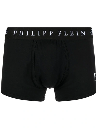 Philipp Plein Logo Print Boxers In Black