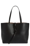 Rebecca Minkoff Megan Leather Shopper Tote Bag In Black