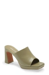 JEFFREY CAMPBELL CAVIAR PLATFORM SLIDE SANDAL,CAVIAR