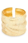 Karine Sultan Chainmail Cuff Bracelet In Gold