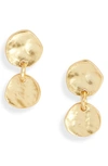 KARINE SULTAN MEDALLION DROP EARRINGS,E69511.10