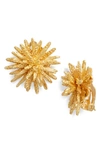 Karine Sultan Statement Clip-on Earrings In Gold