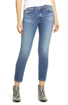 Ag Prima Mid Rise Distressed Crop Cigarette Jeans In Spiritual