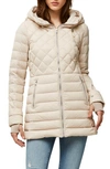 Soia & Kyo Chalee Water Repellent 700 Fill Power Down Lightweight Hooded Jacket In Pearl