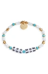 LITTLE WORDS PROJECT DOG MOM BEADED STRETCH BRACELET,NW-DGM-TIF