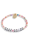 LITTLE WORDS PROJECT KEEP GOING BEADED STRETCH BRACELET,AW-KPG-BOU