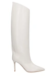 ALEXANDRE VAUTHIER HIGH HEELS BOOTS IN WHITE LEATHER,ALEX90BOOT