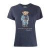Polo Ralph Lauren Polo Bear Crewneck Tee In Blu
