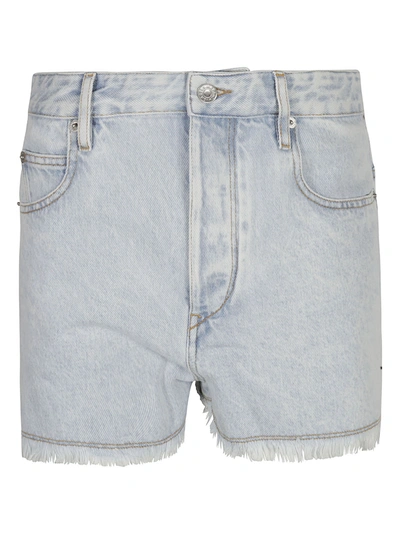 Isabel Marant Étoile Lesiasr High-rise Denim Shorts In Light Blue