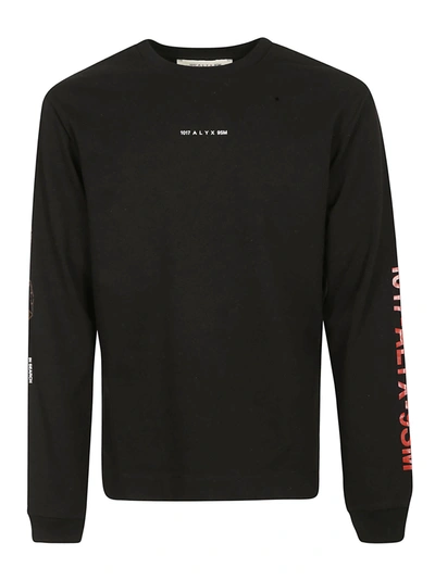 Alyx Sphere Logo Print Cotton Jersey T-shirt In Black