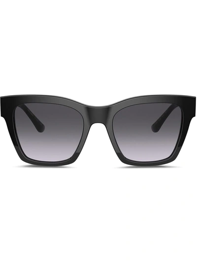 DOLCE & GABBANA LOGO-DETAIL SQUARE-FRAME SUNGLASSES