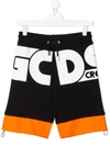 Gcds Logo-print Drawstring Shorts In Black