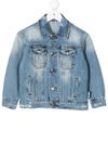 GCDS LOGO PRINT DENIM JACKET