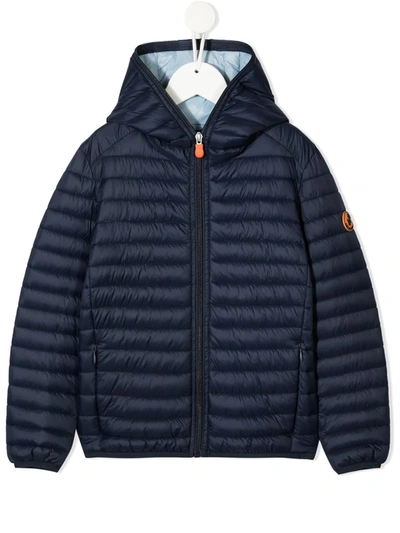 Save The Duck Kids' Dony Padded Jacket In Blue